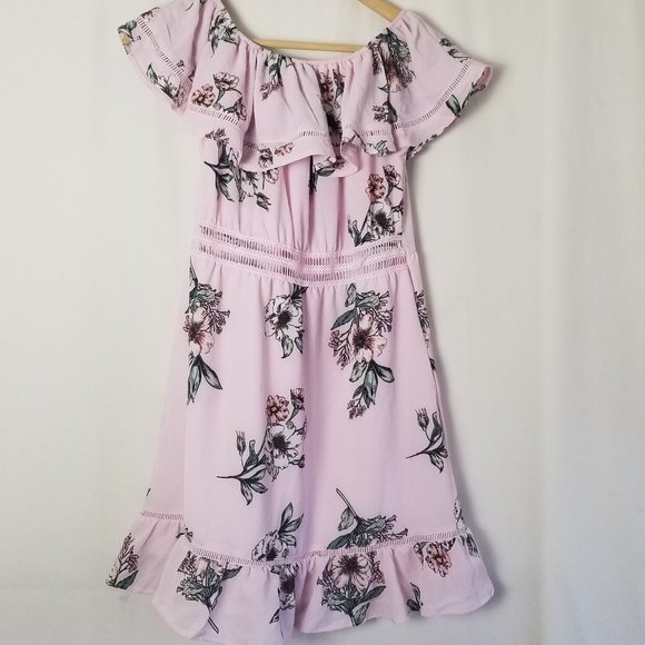 StreetWear Society floral off the shoulder dress size L (196) - Picture 5 of 11